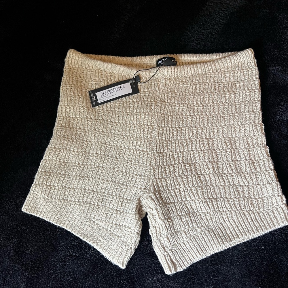 Sand Textured Crochet Mini Shorts, Size Small, Never Used